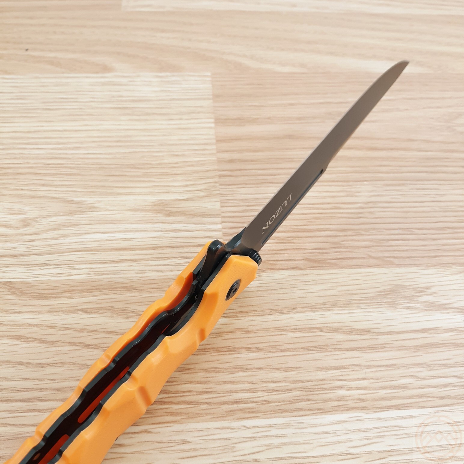 Cold Steel Large Luzon Folding Knife 6″ 8Cr13MoV Steel Blade Orange GFN Handle