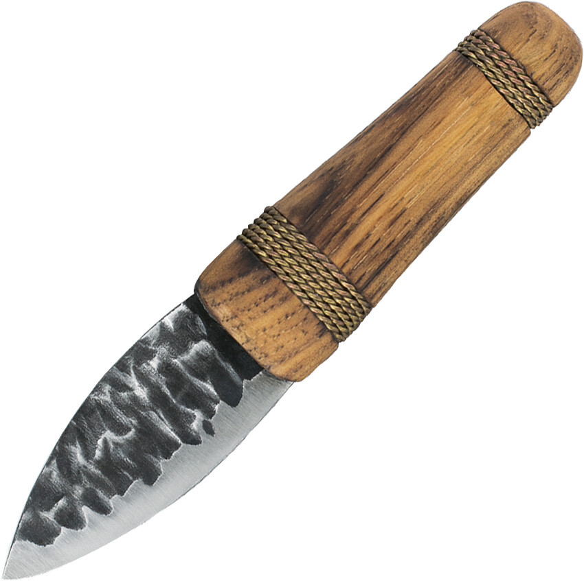 Condor Otzi 5.5″ 1095HC Fixed Blade Hickory Wood Handle Knife + Sheath 392222