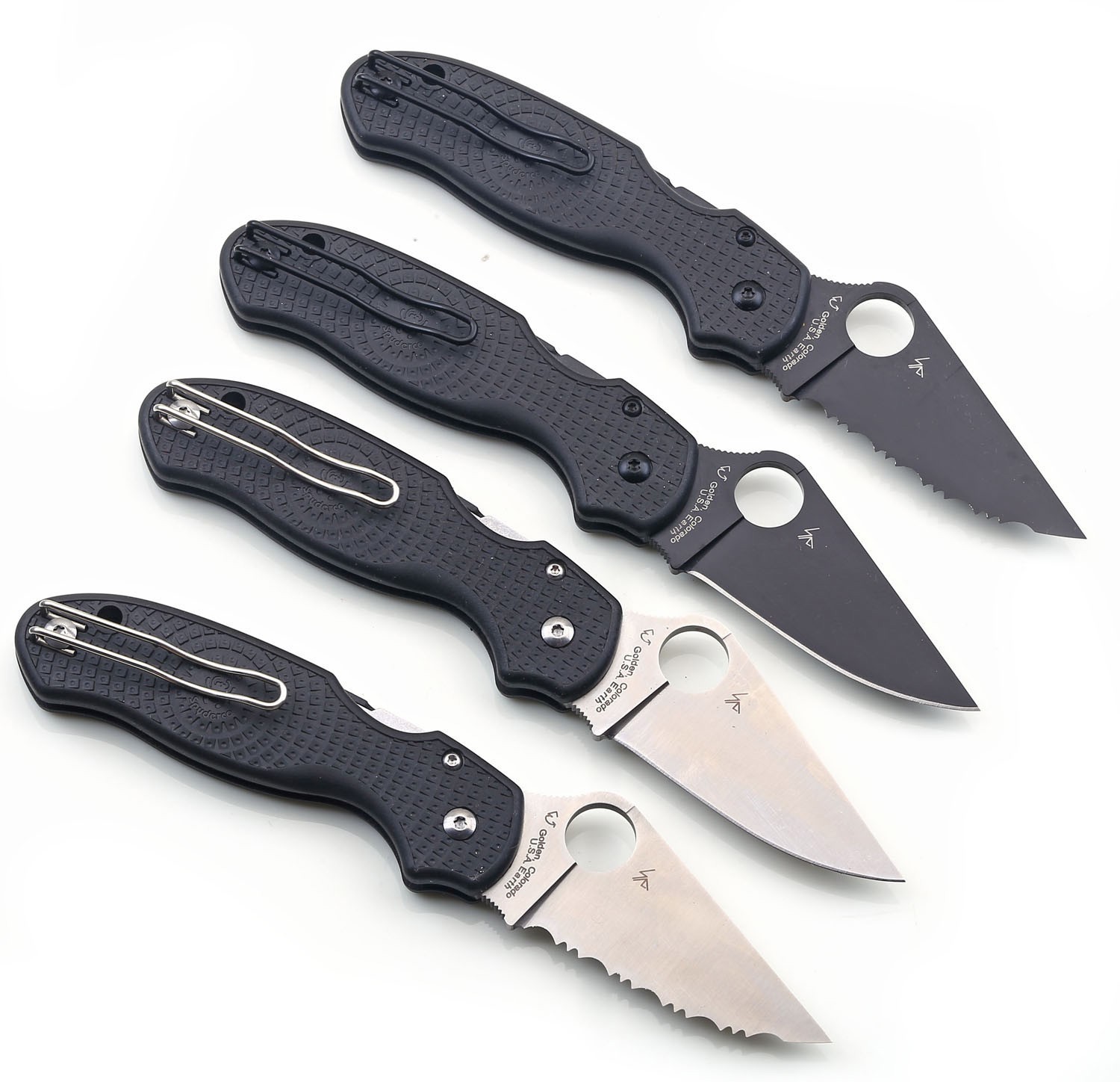 C223 Black Nylon Fiber Handle Tactical Camping Knife 440c Stainless Steel Blade