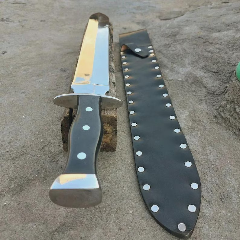 Handmade Viking Short Sword Steel Collectible Black Micarta Handle with Sheath