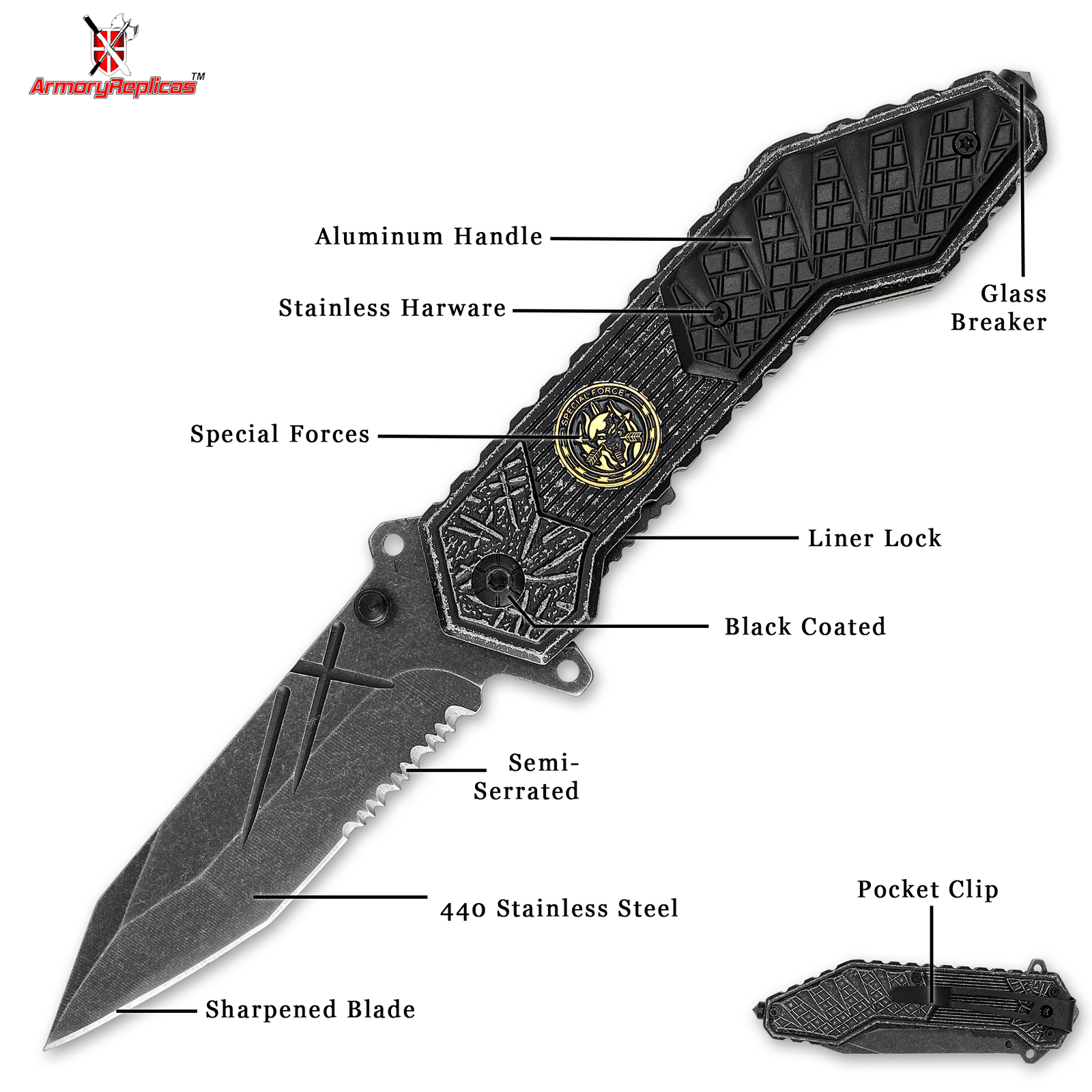 Full Tang Fixed Blade 4 Inch Task Knife | Fixed Blade Knife Drop Point Blade