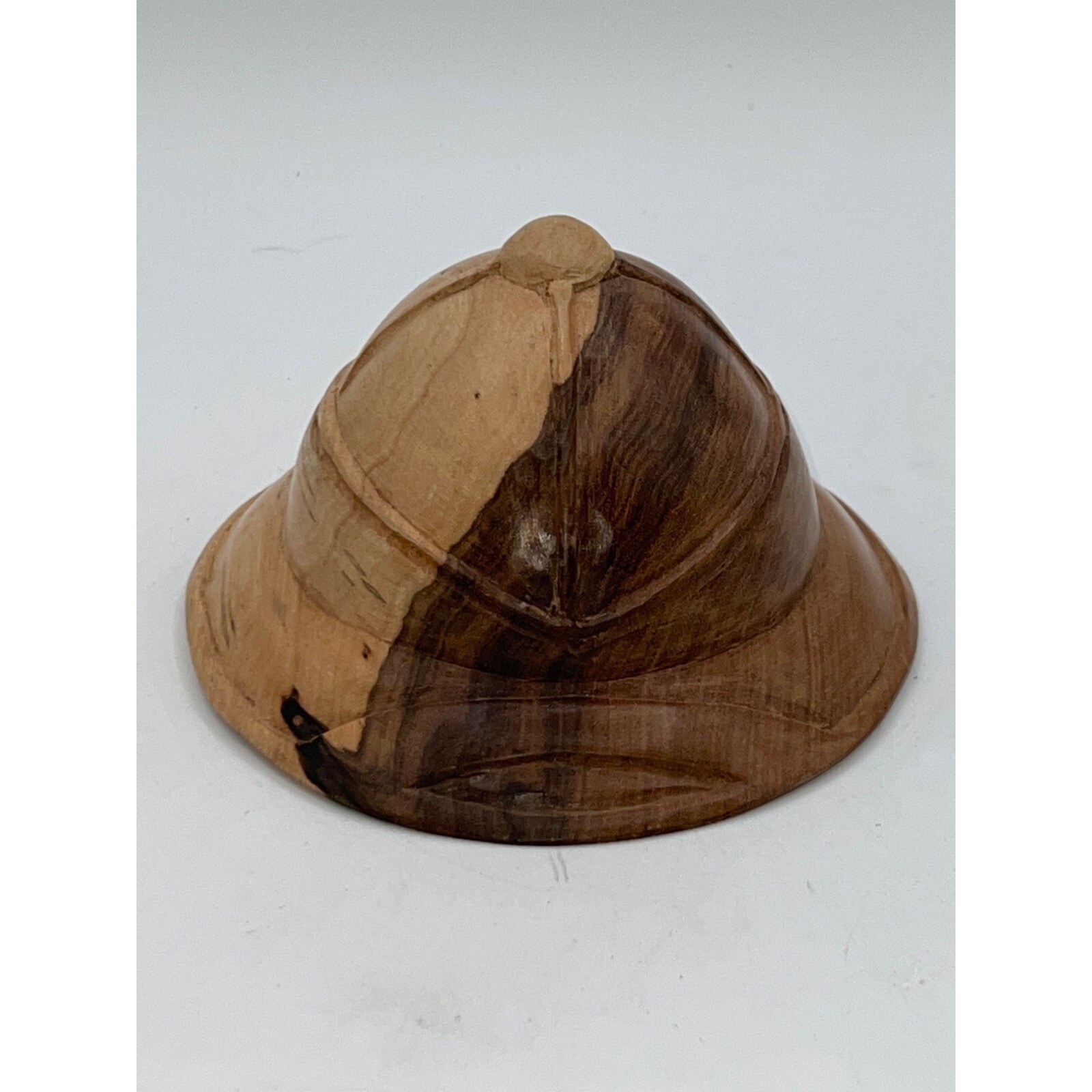 Hand carved wood «Troupes de Marine» French Colonial WWII Replica Helmet