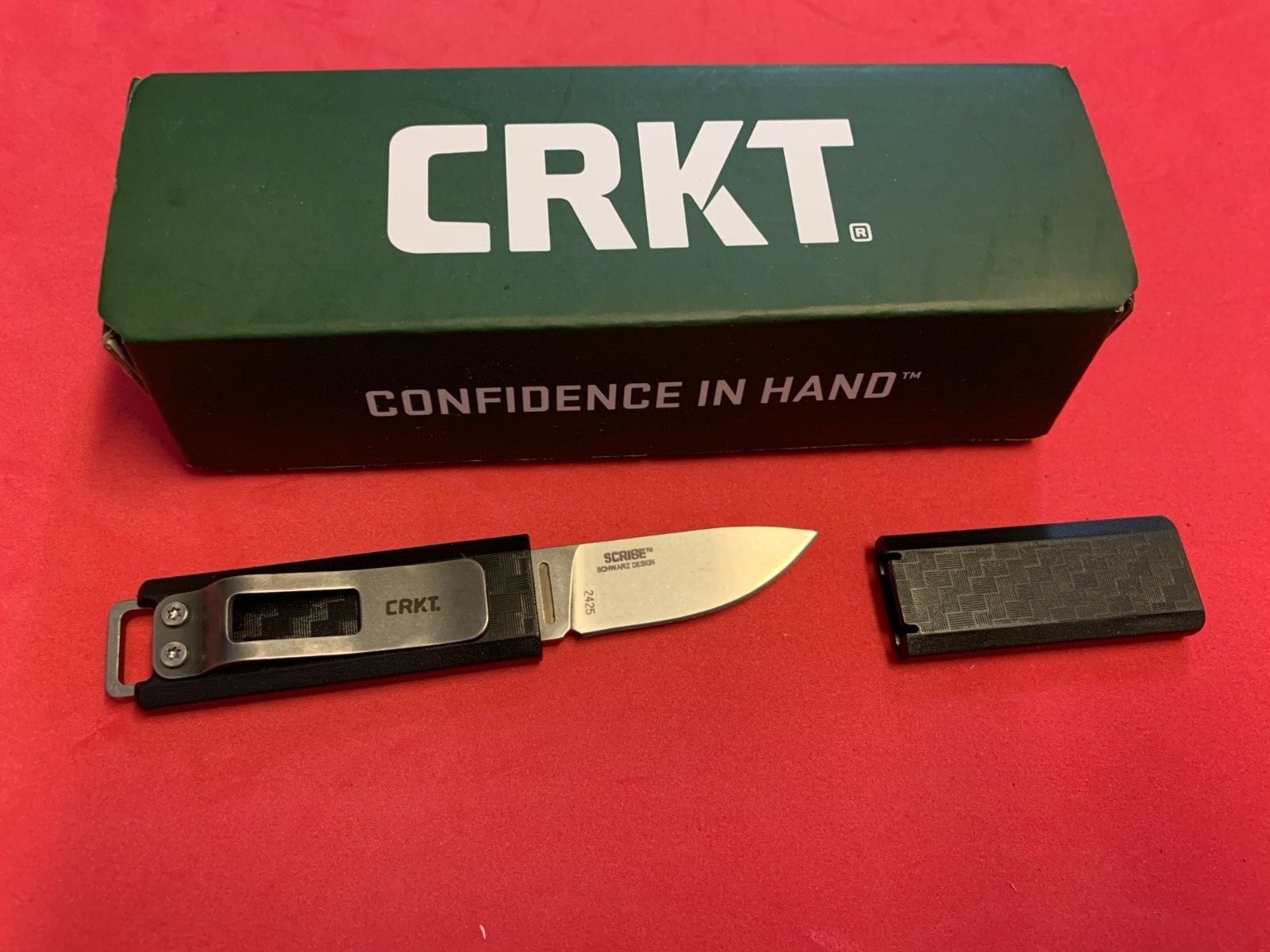 CRKT Scribe Pocket Knife Gents Columbia River EDC Slim Sheath Black New In Box