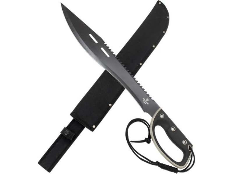 440 Stainless Steel Functional Outdoor Gardening Machete Knife w/ Sheath