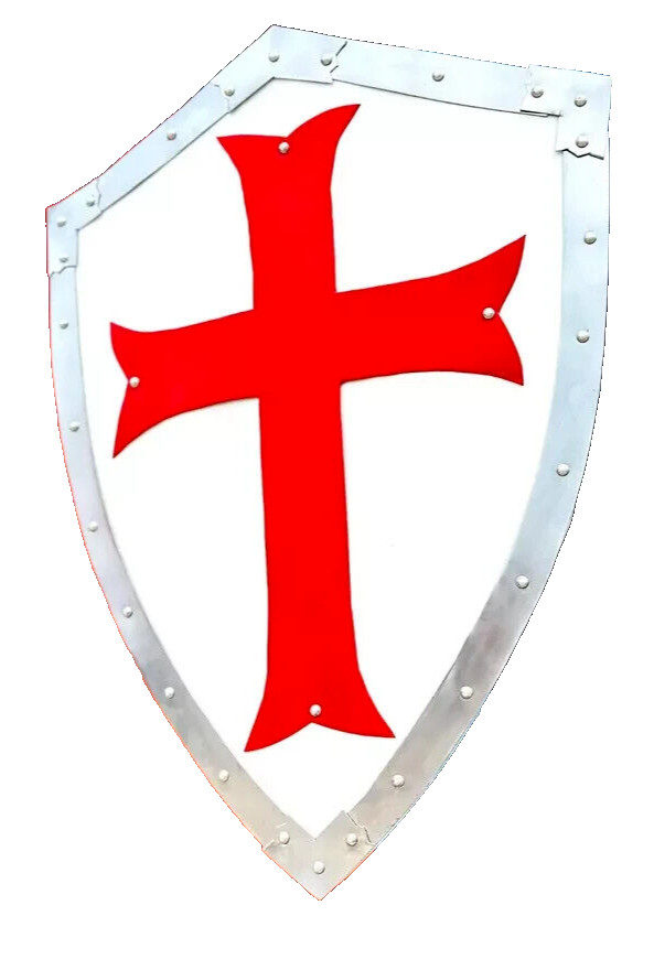 Medieval Knight Cross Battle Armour shield Templar COSPLAY Larp shield