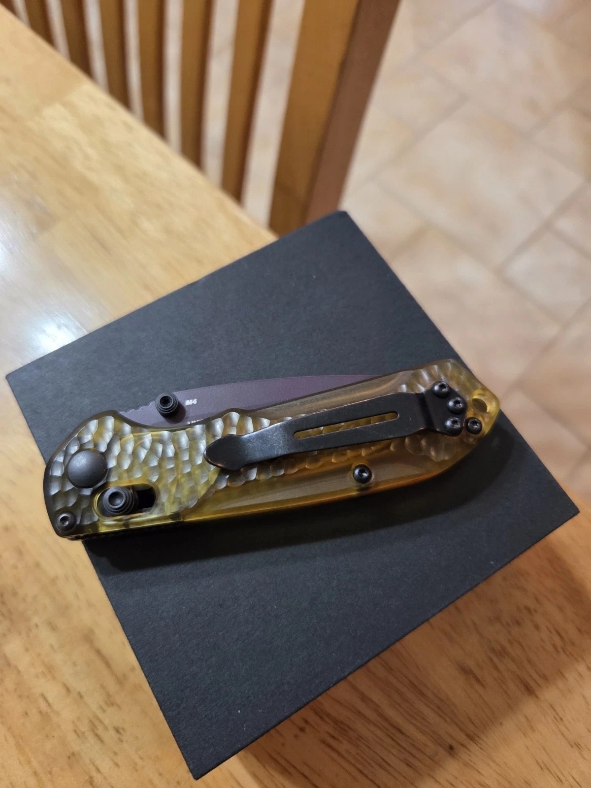 Benchmade 565PL-2501 Amber Folding Pocket Knife Manual EDC Tool