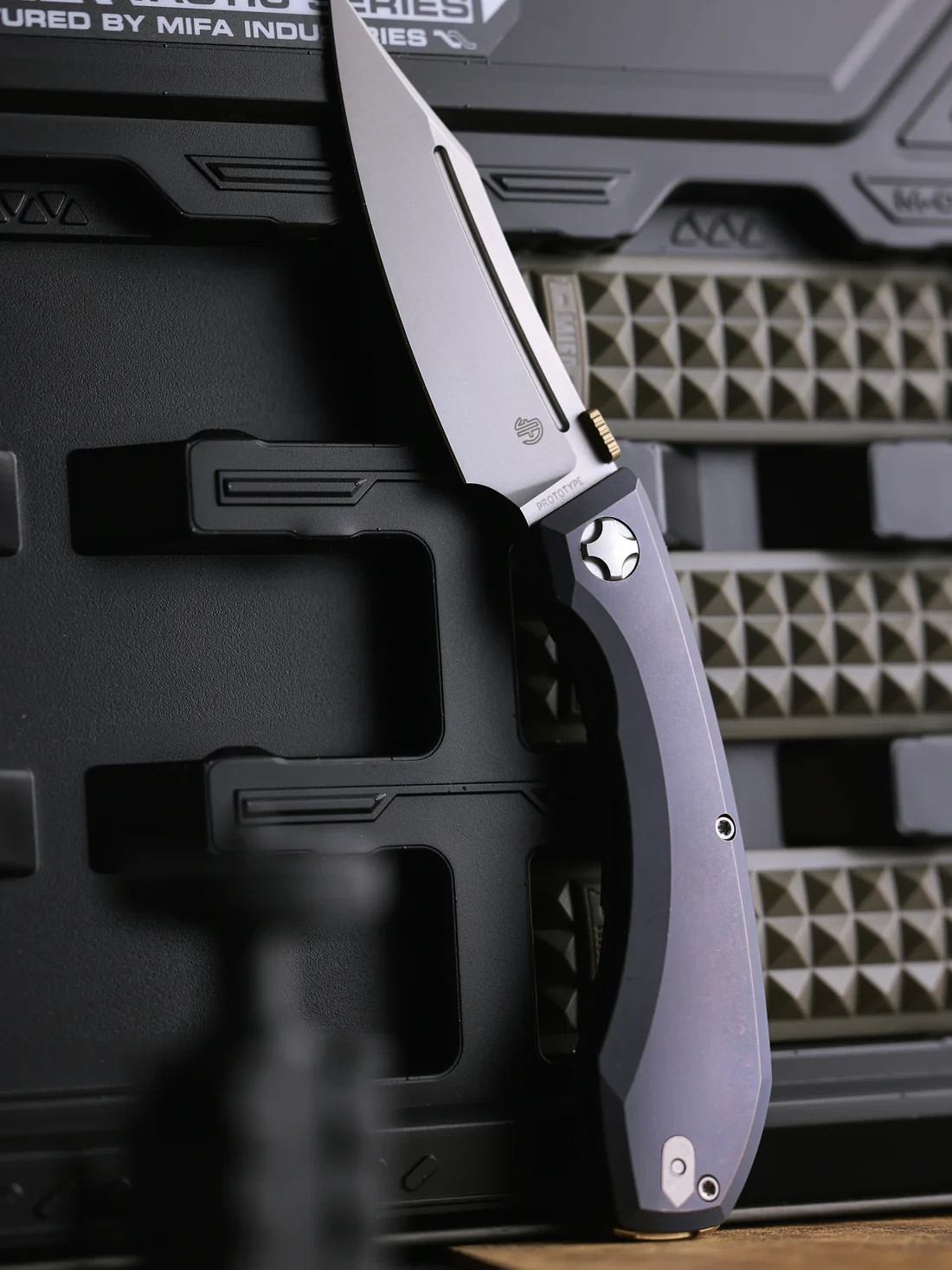 North Mountain Blade Redeemer Folding Knife 3⅜» M390 Steel Blade Titanium Handle