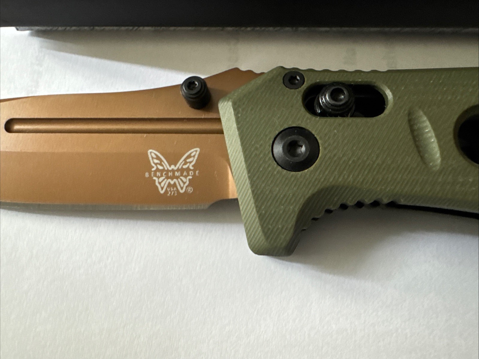 Benchmade 273FE-2 Mini Adamas CPM-CruWear Axis Drop Point G10 Manual