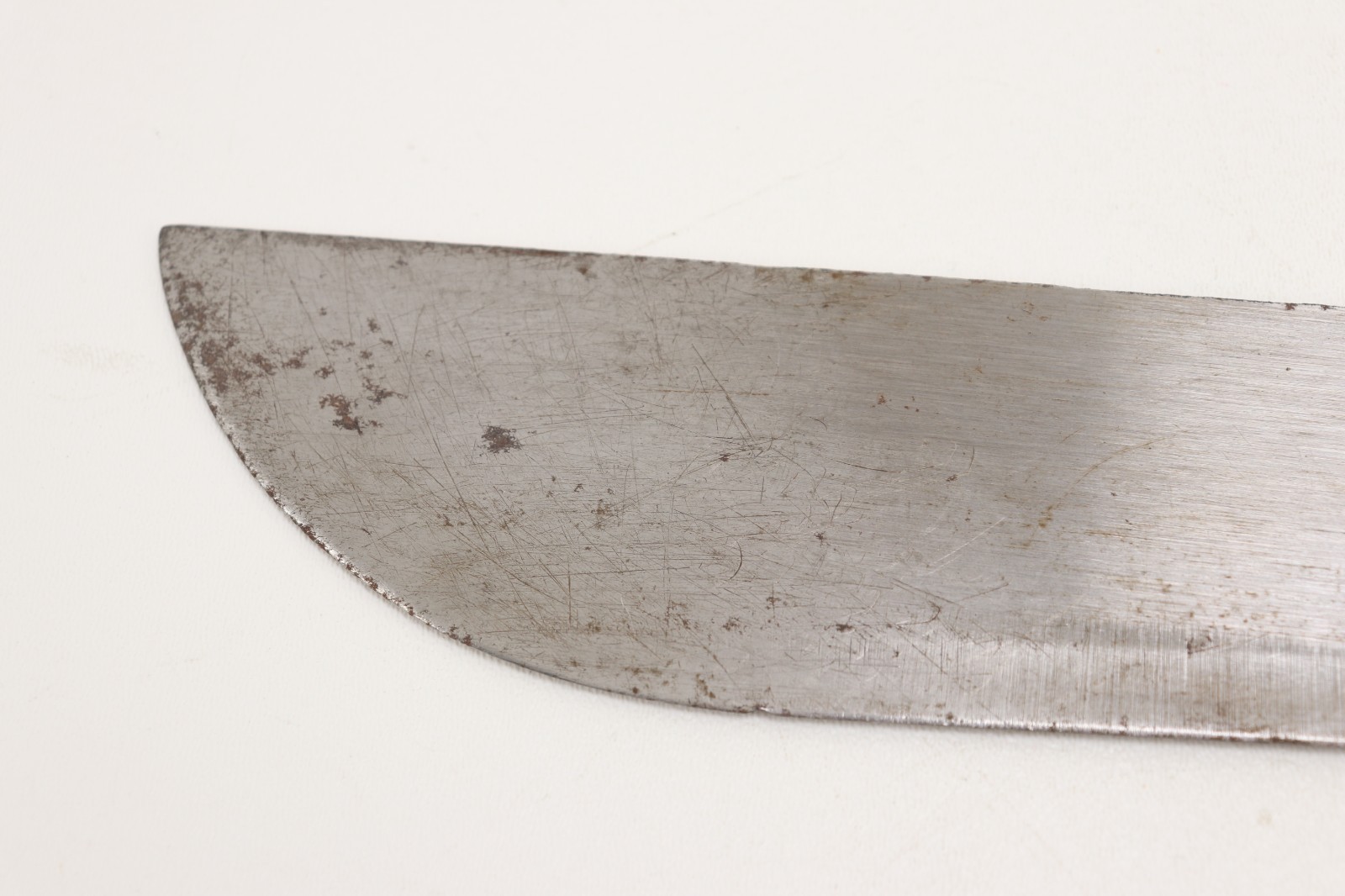 Vintage 18 Inch Bufflo Machete W/ Sheath, Drop Forged, Wood Handle, 1 Lbs. 2 Oz.