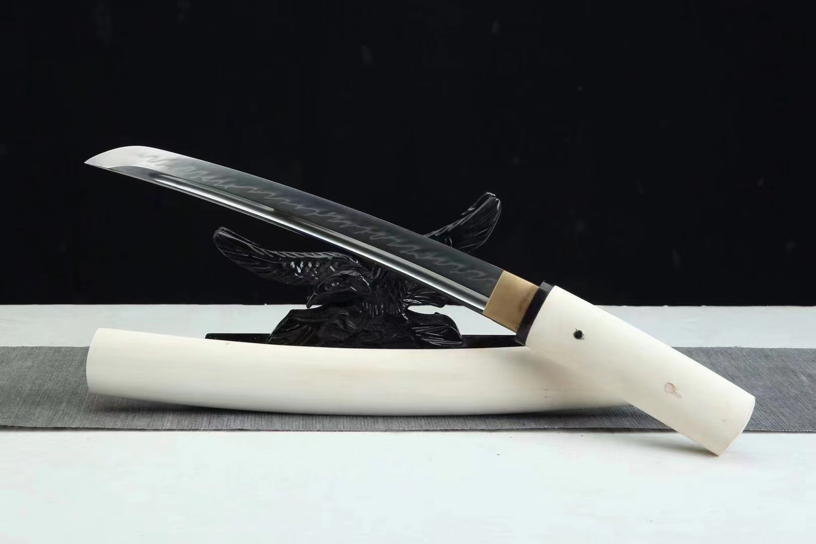 20» Tanto Sharp Shirasaya Japanese Katana Samurai Functional Short Sword