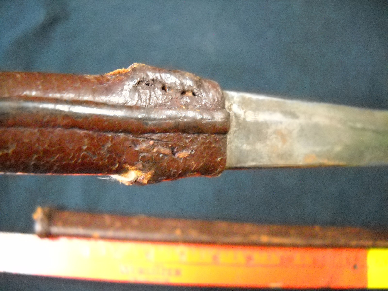 18th Century Small Short Sword Hand Forged Leather Wrapped High Carbon Steel