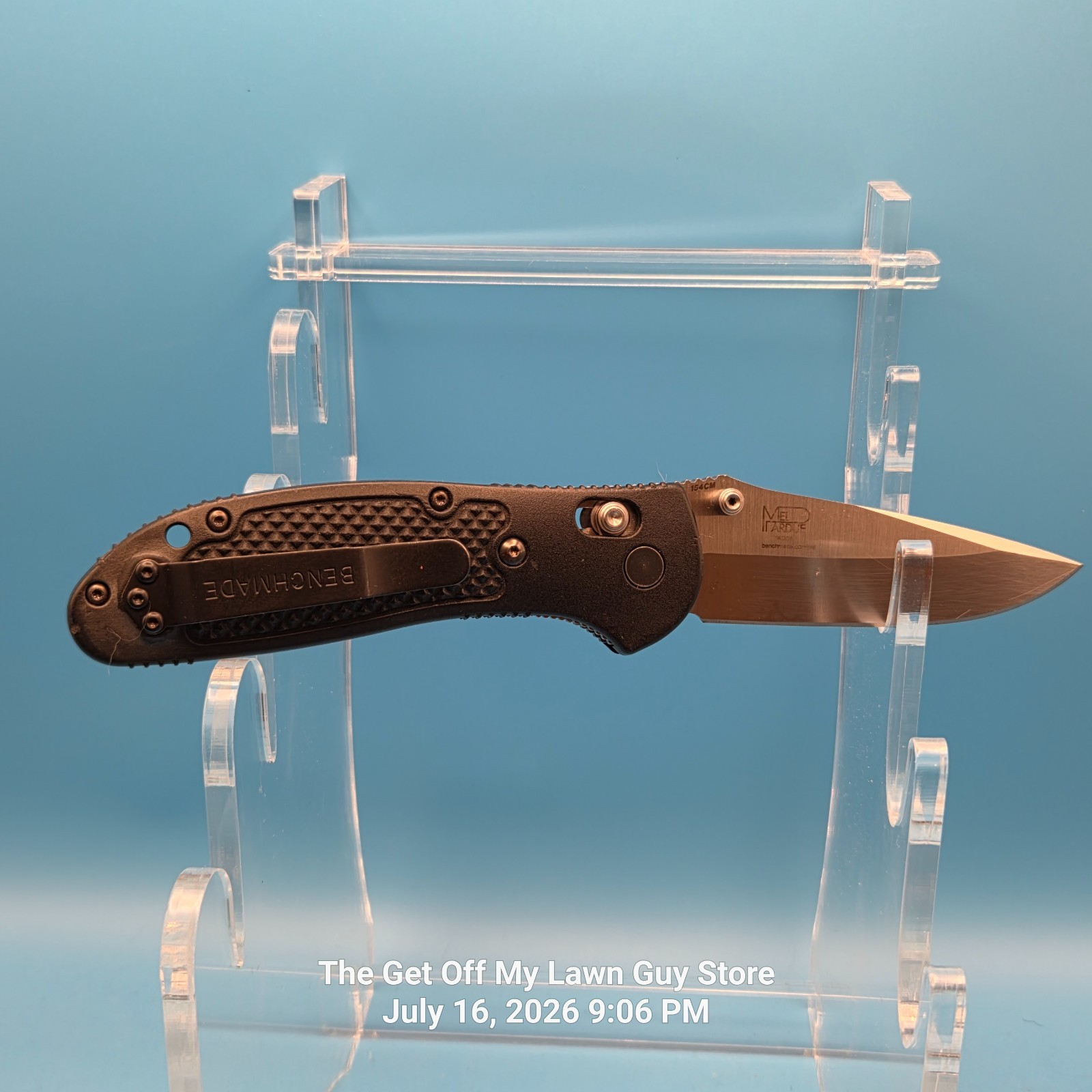 Benchmade 551 Griptilian 154CM Drop Point Folding Pocket Knife Pardue AXIS EDC