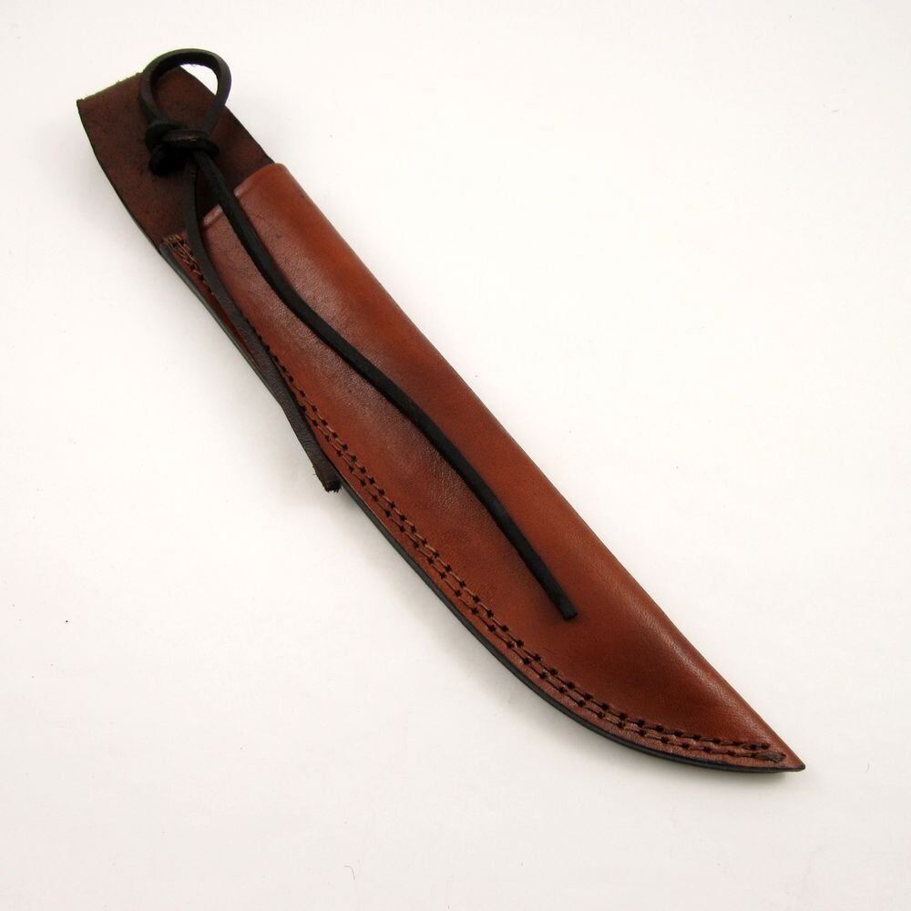 NEW Knife Sheath Fixed-Blade Brown Leather 14″ – Fits up to 10″ x 2″ Blade