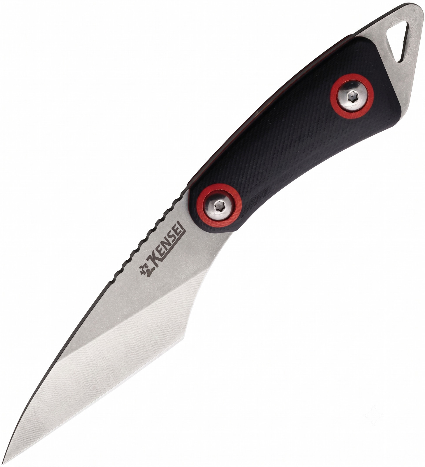 Kensei Kiridashi Neck Knife Full Tang Fixed Blade G10 Kydex Sheath EDC KE010