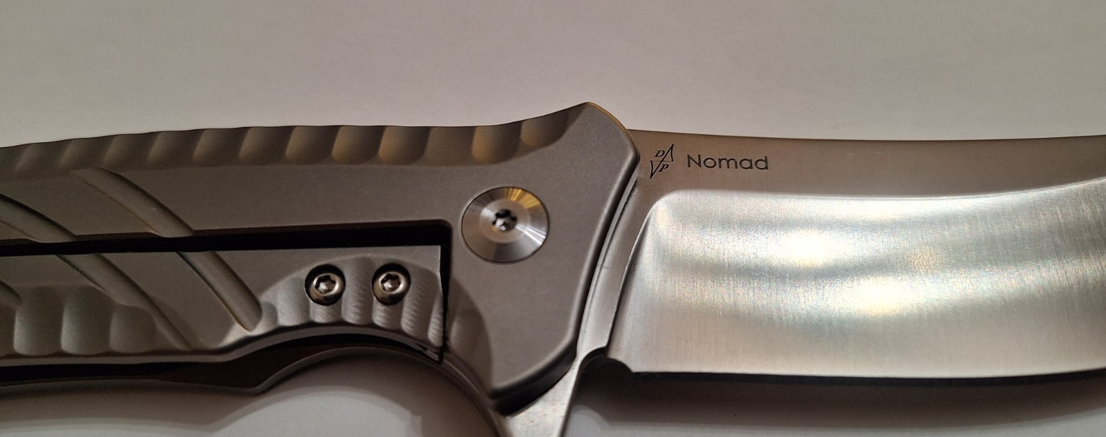 NEW Kizer Nomad Ki4482A1 S35VN Blade Gray Titanium Handle Frame Lock Clip Point