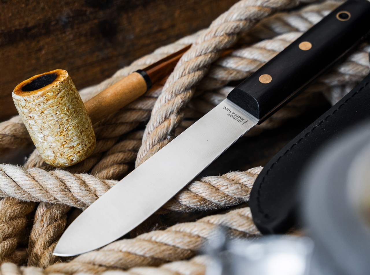 History Knife & Tool Sailor´s Knife 5.28″ Fixed Blade 4116 Full-Tang – 02HY005