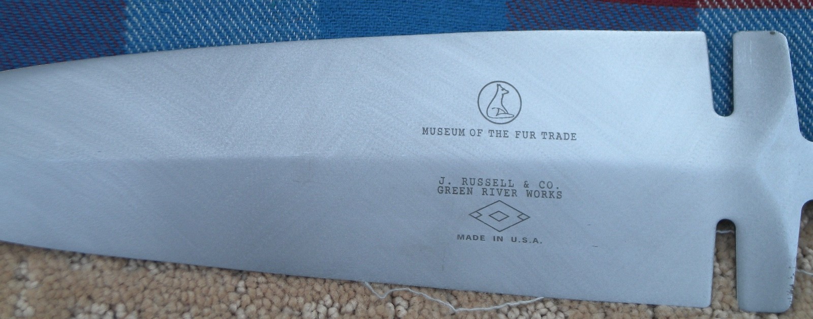 Museum of the Fur Trade/J. Russell & Co. 9″ Dag Blade USA New