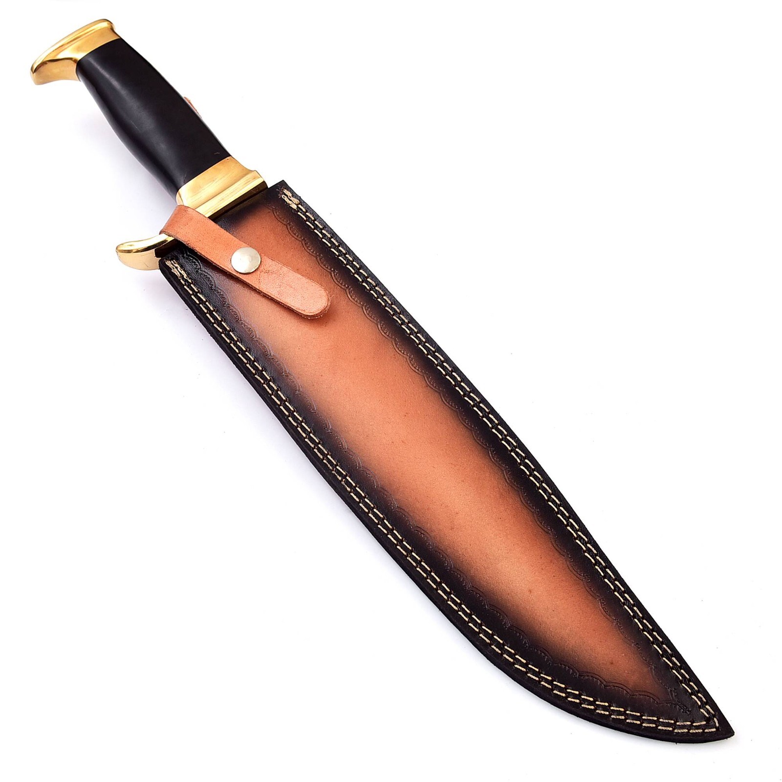 18 Inch High Carbon Steel Hunting Bowie Knife with leather sheath , Gift Pack
