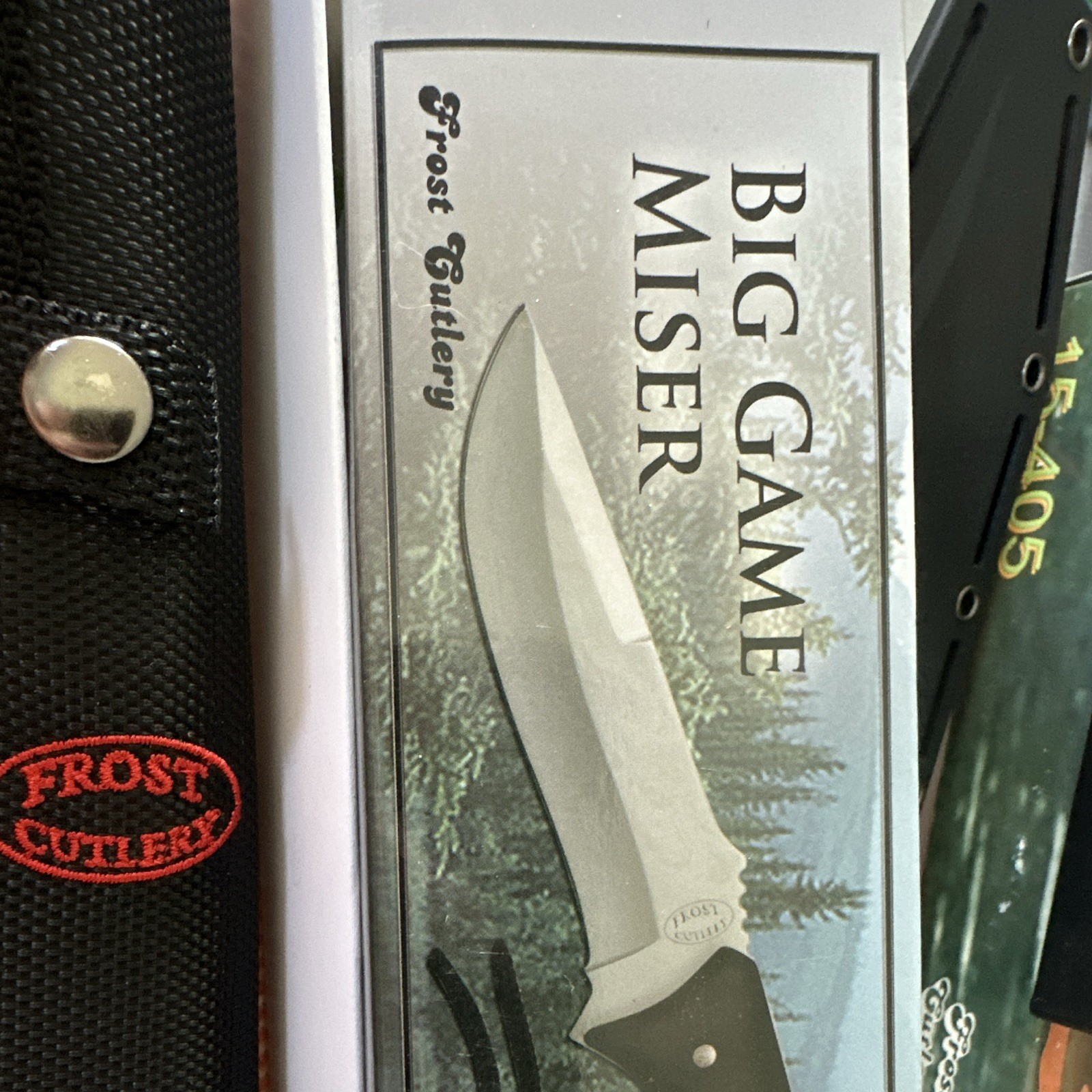 Frost Cutlery Big Game Miser Hunting Knife 4.1-5in SS Clip Point w/Sheath