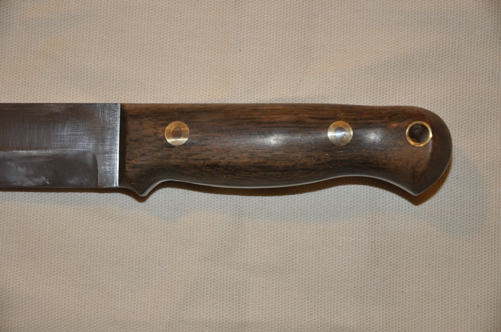 STRIKING MG Custom Knives MDL «Maximum» | Persimmon Handle | Leather Sheath USA