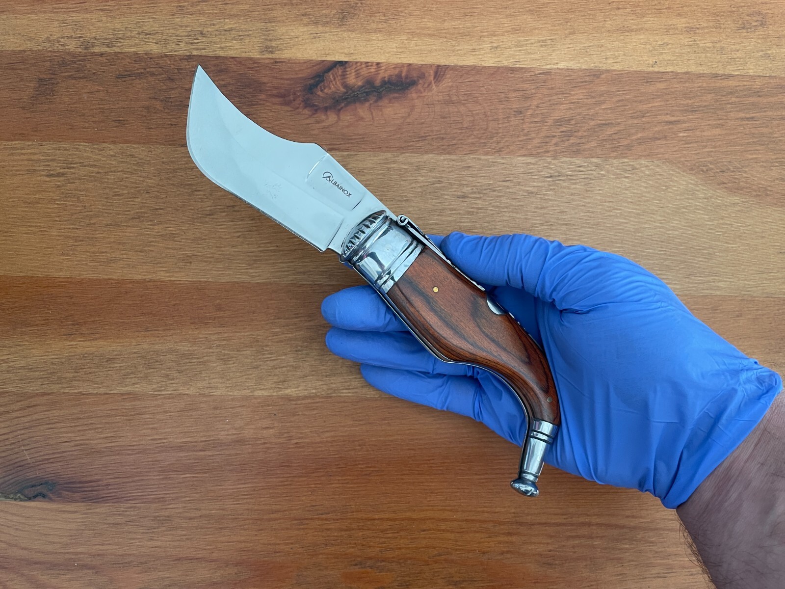 3.5” Spanish Navaja Capaora Pocket Knife Red Stamina Wood – USA seller