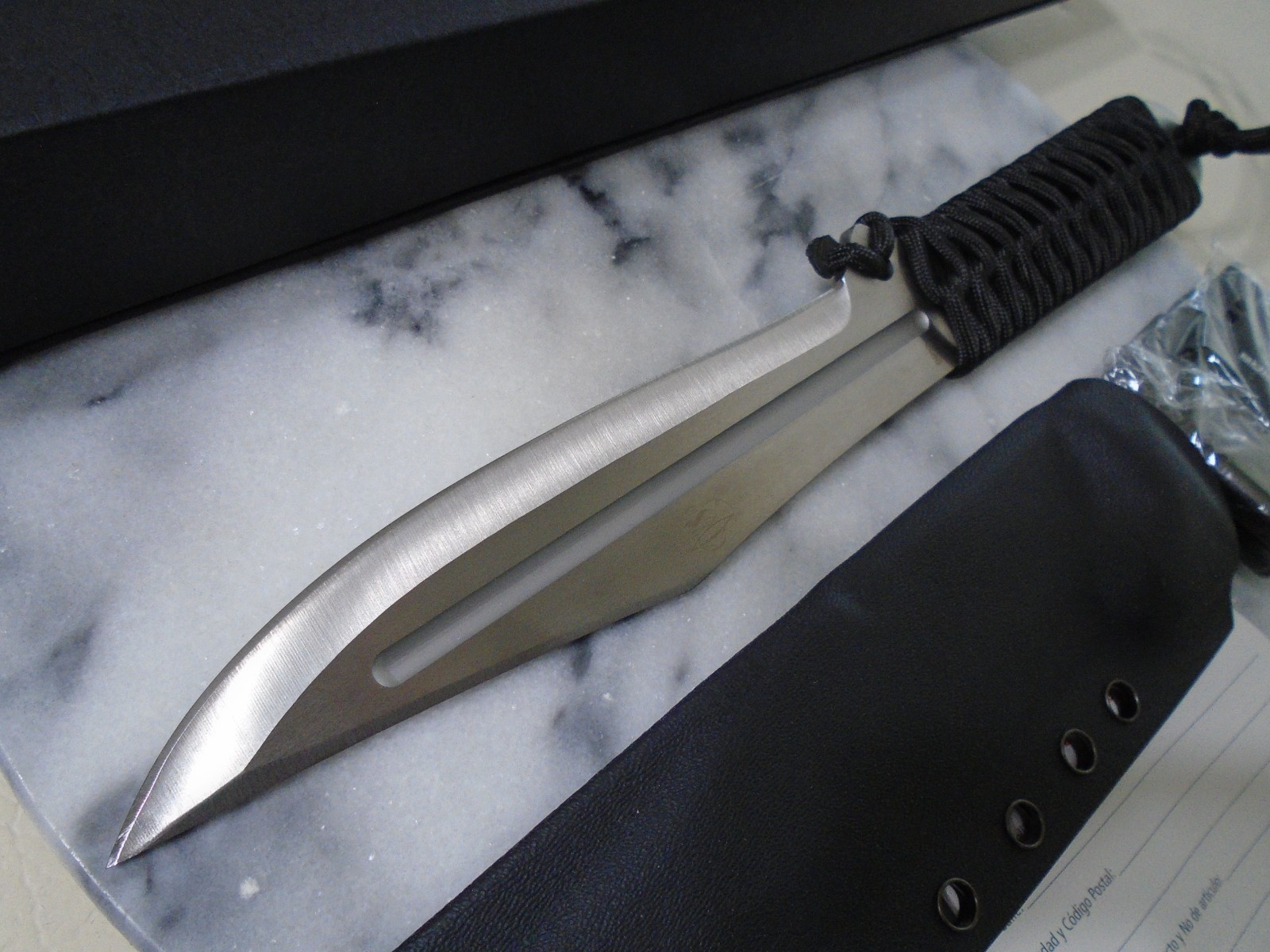 Boker Plus Bailiff Throwing Bowie Fixed Blade Knife Full Tang John Bailey Kydex