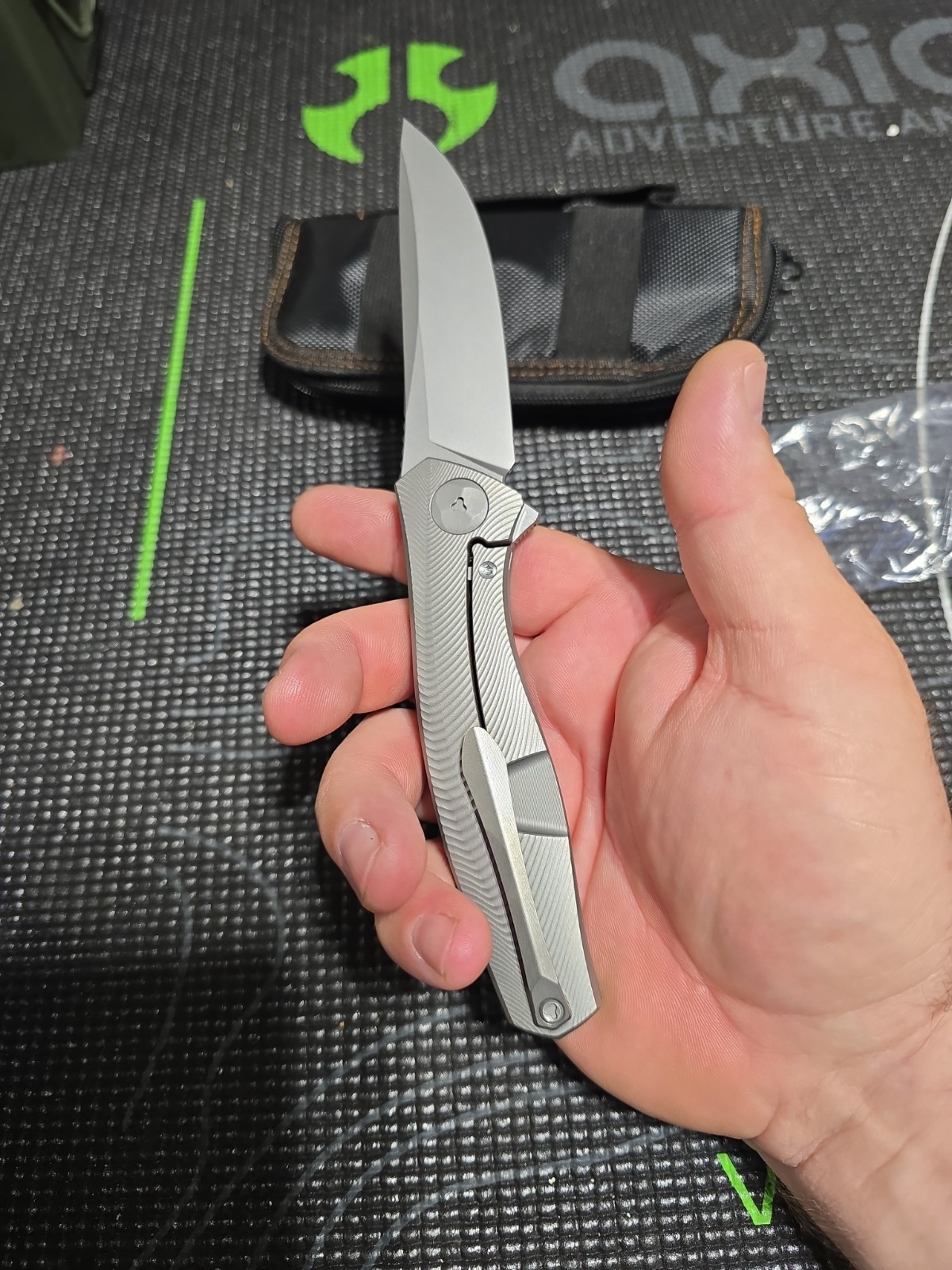 Titanium Folding Knife Bio VG10 Blade