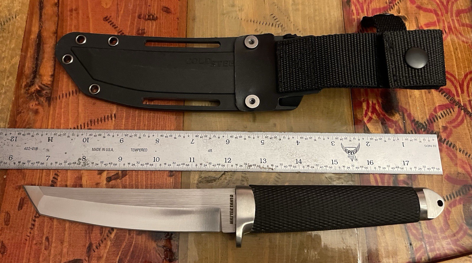 Cold Steel Master Tanto Fixed Knife 6″ CPM-3V Carbon Steel Blade Black Handle