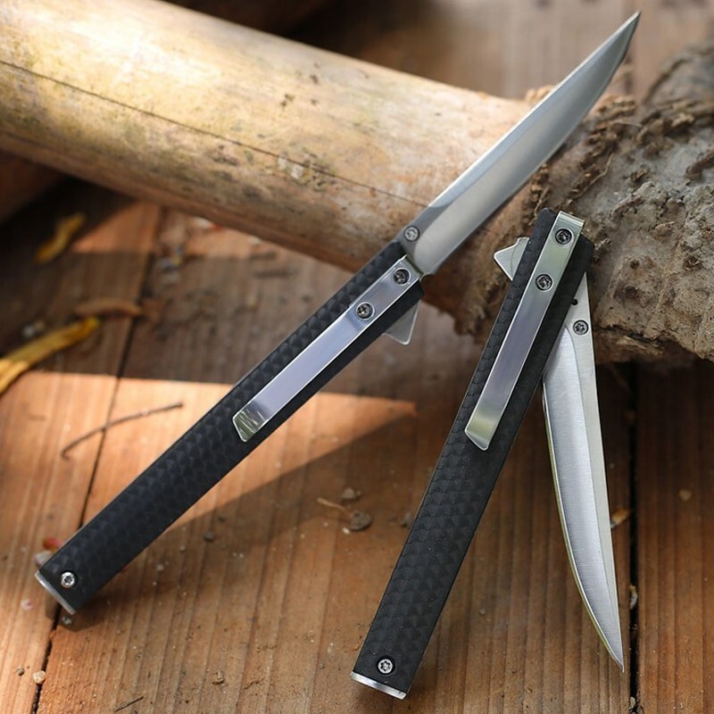 Tactical Folding Blade Knife Hunting Survival Knife Pocket Knife EDC With Clip