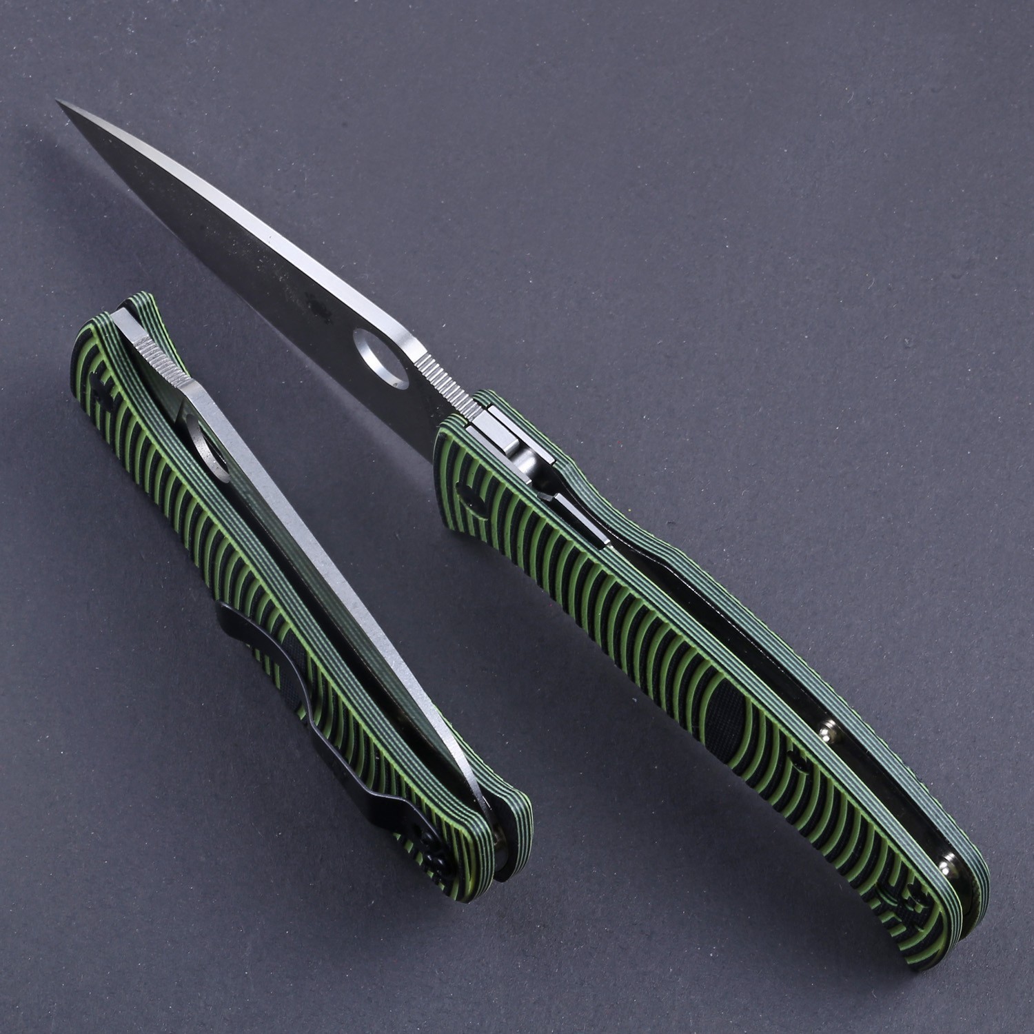 Green G10 Handle Liner Lock Tactical Big Large Pocket Camping Outdoor Pocket Kni