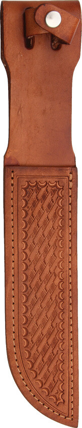 Brown Leather Sheath For Straight Fixed Blade Knife Up To 7″ Blade 1136