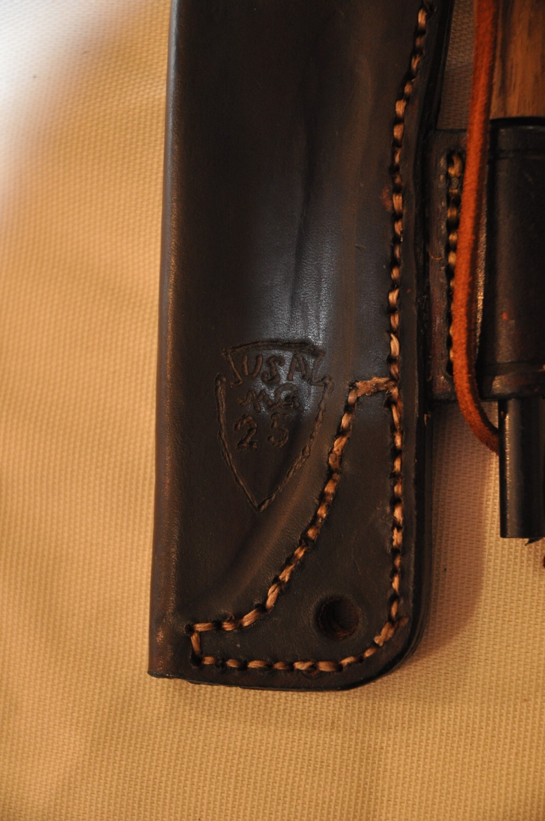 STRIKING MG Custom Knives MDL «Maximum» | Persimmon Handle | Leather Sheath USA