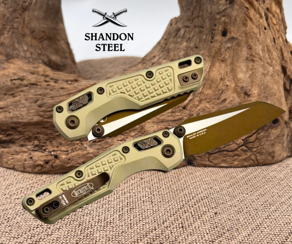 Microtech MSI RAM LOK Mini Frag Champagne Gold Aluminum Handle 210M-1FRCG-C19Z23