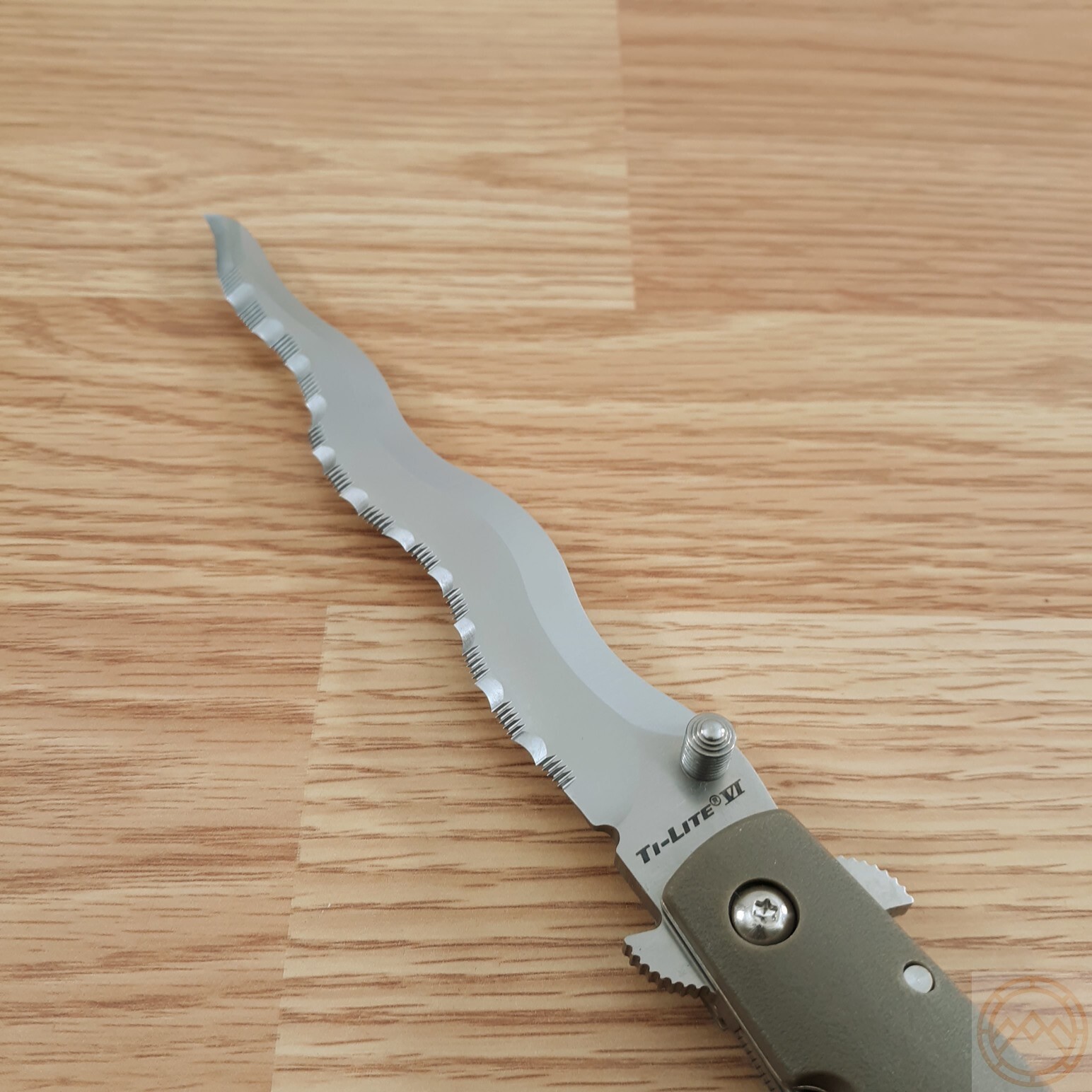 Cold Steel Ti-Lite Liner Folding Knife 6″ AUS-10A Steel Blade Green Zy-Ex Handle