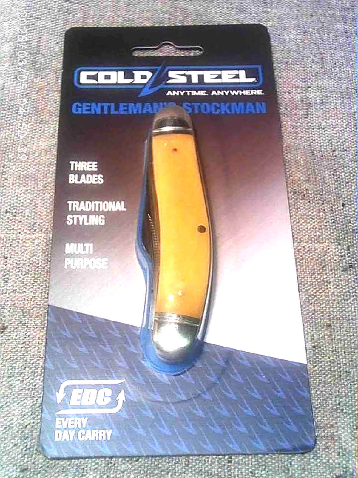 SPECIAL! Cold Steel Sowbelly Stockman Knife Yellow Bone Handles 8Cr13MoV Blades