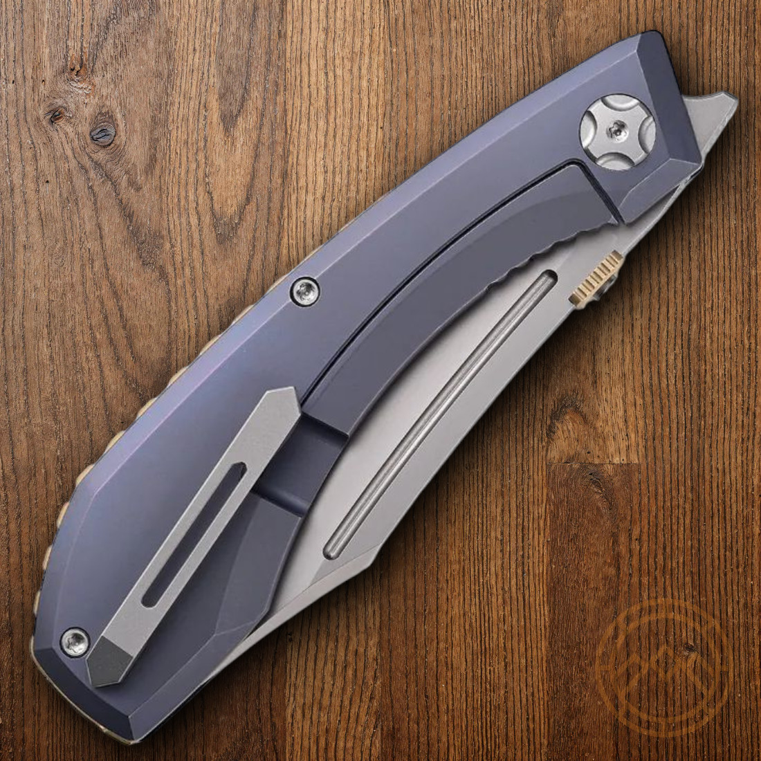 North Mountain Blade Redeemer Folding Knife 3⅜» M390 Steel Blade Titanium Handle