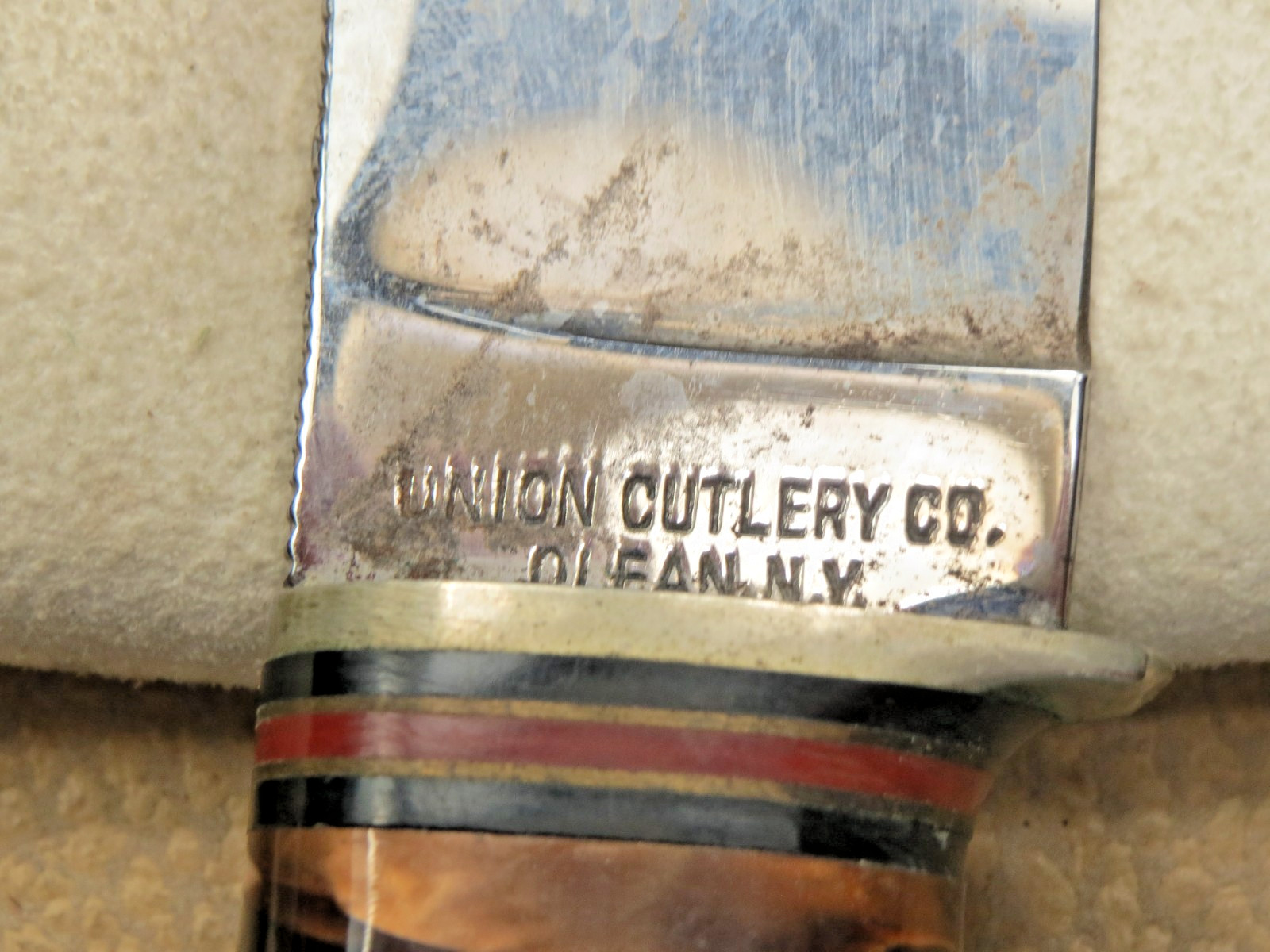 Antique 1920’s to WWII KA-BAR UNION CUTLERY Hunting Knife Great Handle – Unused