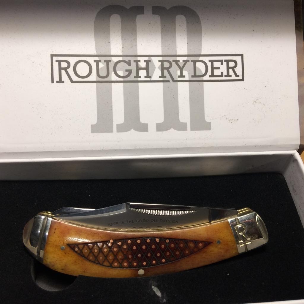 Rough Ryder Tobacco Road Bow Trapper 4″ Pocket Knife RR1892