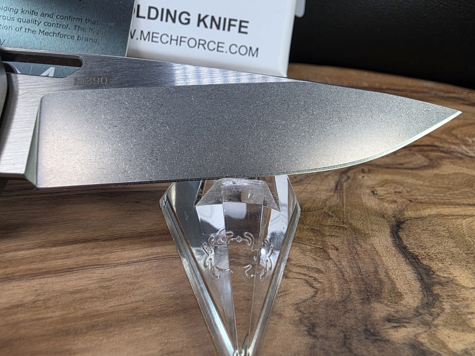 Mechforce Knives M1 Titanium/CF Handle & Bohler M390 Blade Folding Knife #41 NIB