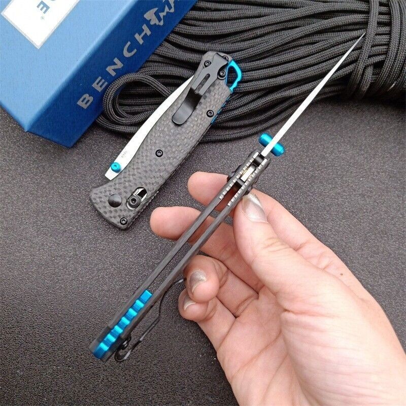 Axis Lock D2 stainless Steel blade Carbon Fiber Handle Tactical Pocket EDC Knife