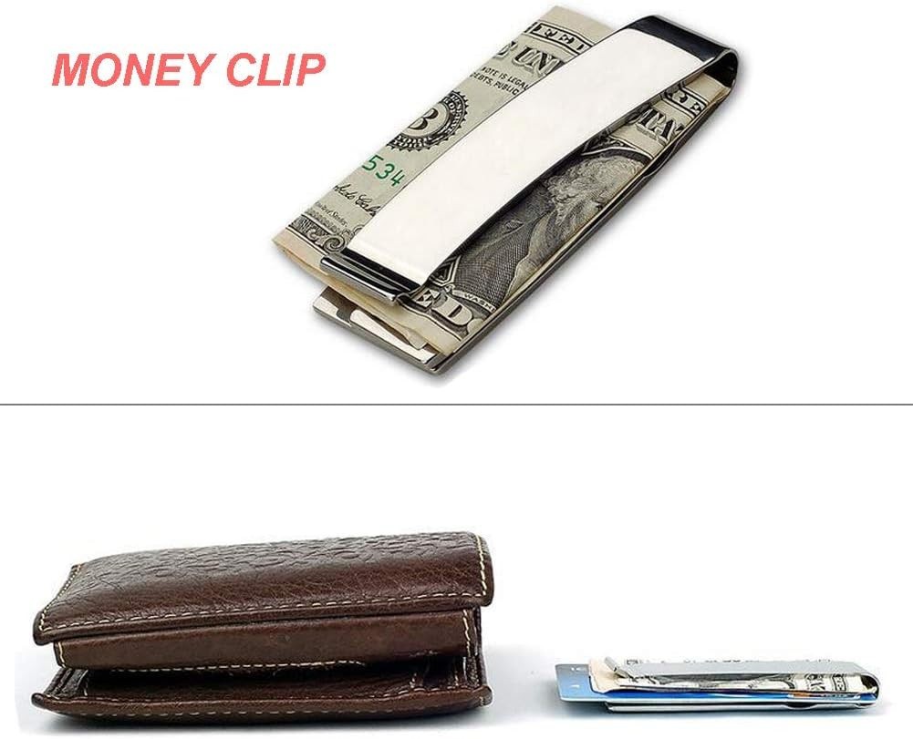 440C Stainless Steel Folding Pocket Knife EDC Wallet Clip Outdoor Camping Tool