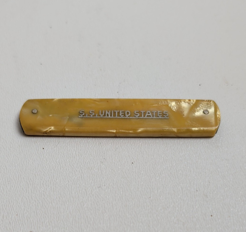 Vintage Solingen Germany SS United States Souvenir Pocket Knife Kaufmann K55K