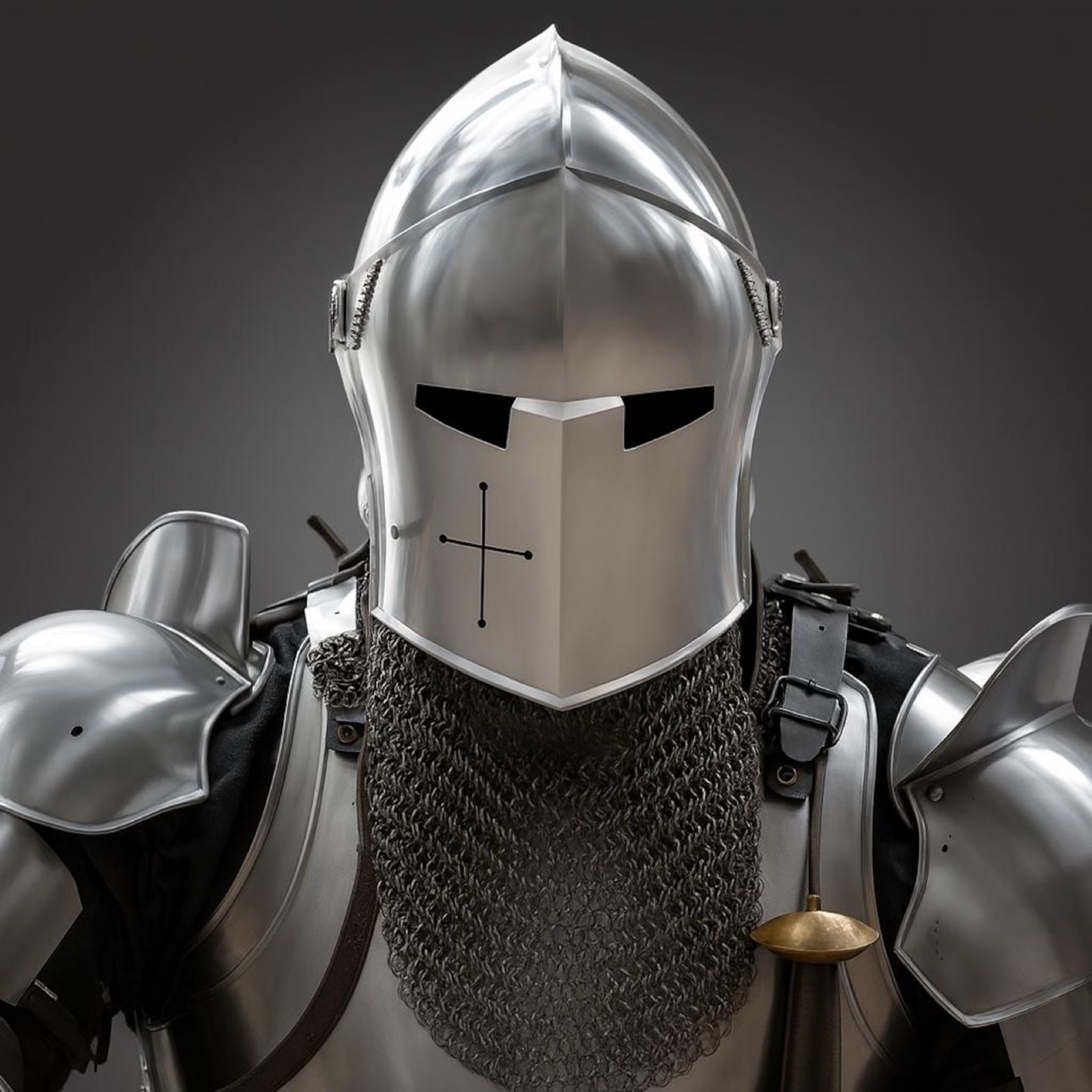 Barbuta Knight Armor Full Set 18 Gauge Steel Medieval Cosplay / Reenactment Suit
