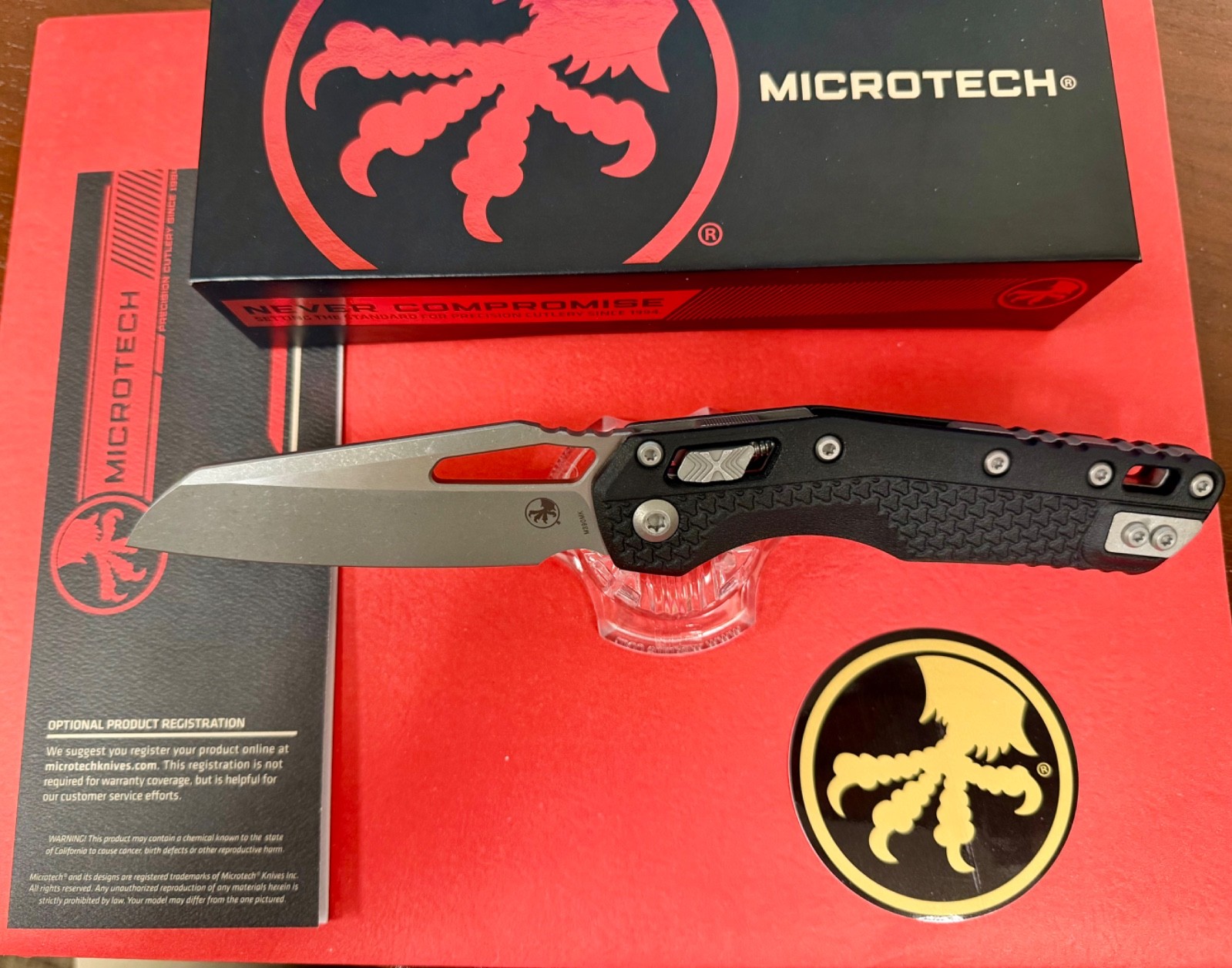 Microtech MSI RAM LOK Black Polymer & M390MK Apocalyptic Standard 210T-10APPMBK