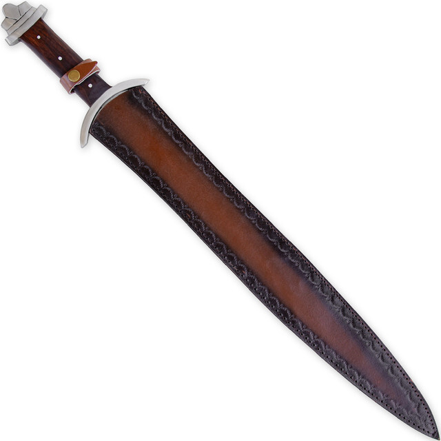 Hand Forged Functional Full Tang 1095 High Carbon Steel Viking Sword w/ Sheath