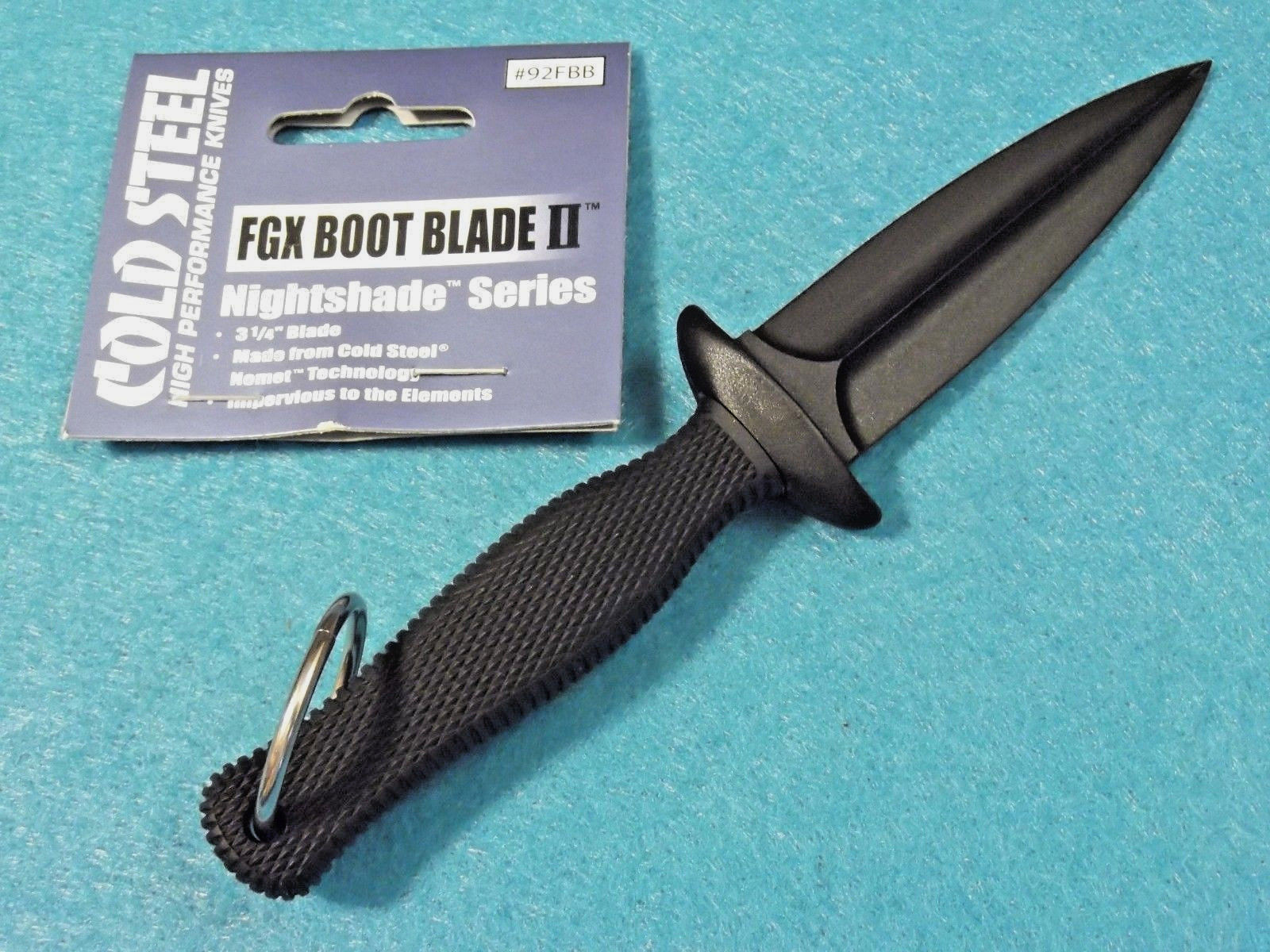 COLD STEEL 92FBB FGX fiberglass plastic blade rubber handle knife 6 3/4″ overall