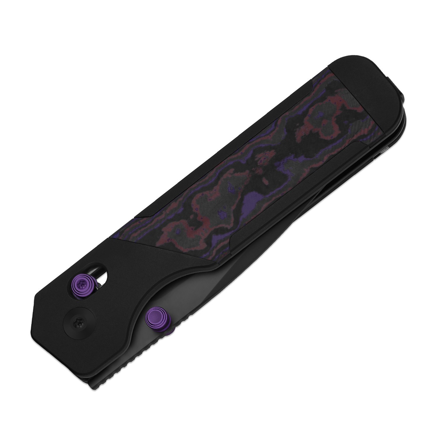 Kizer Militaw 315 Folding Pocket Knife Elmax Blade Aluminum & FatCarbon Handle