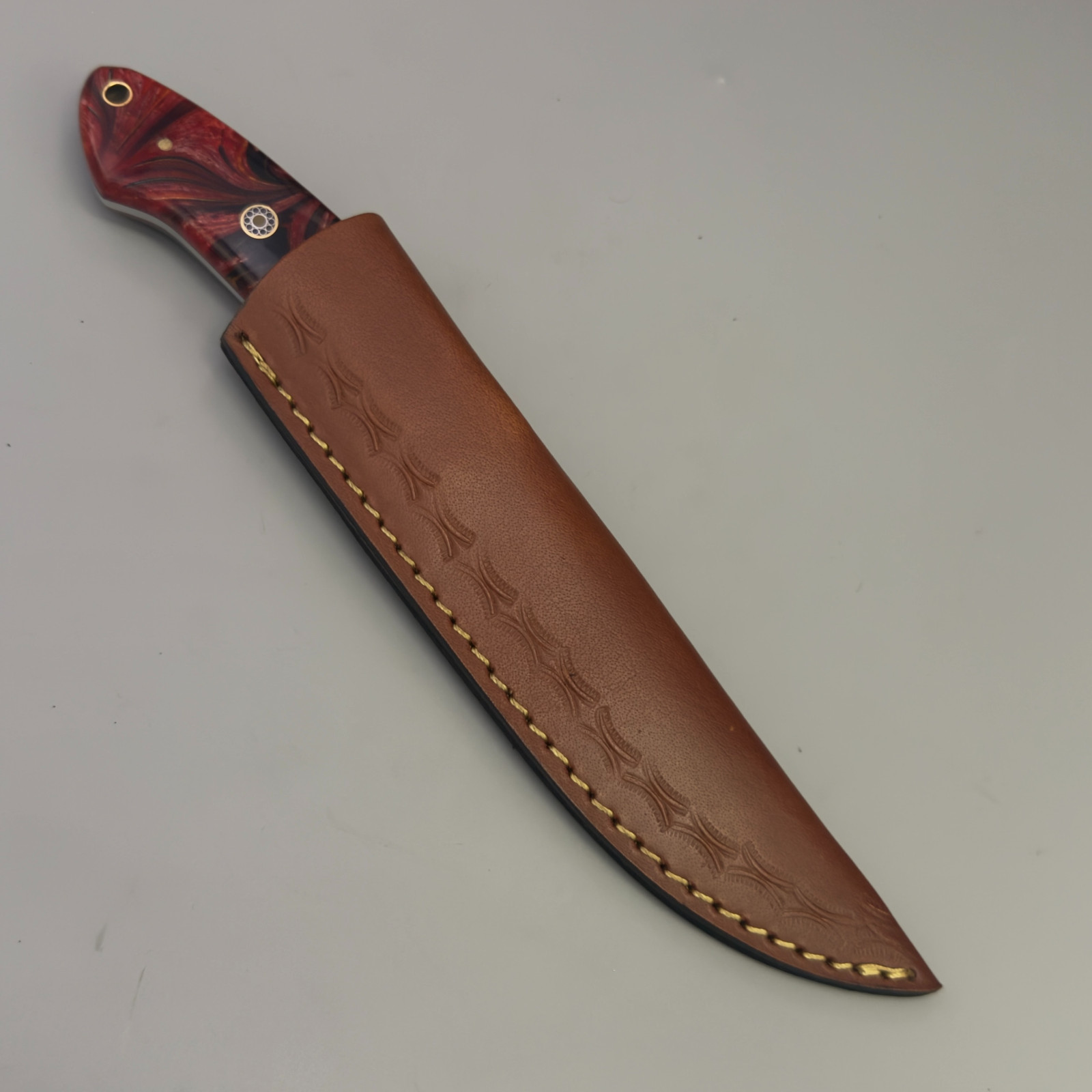 10” Sandvik Steel Hunting Skinner Knife – Custom Fixed Blade – Gift for Men
