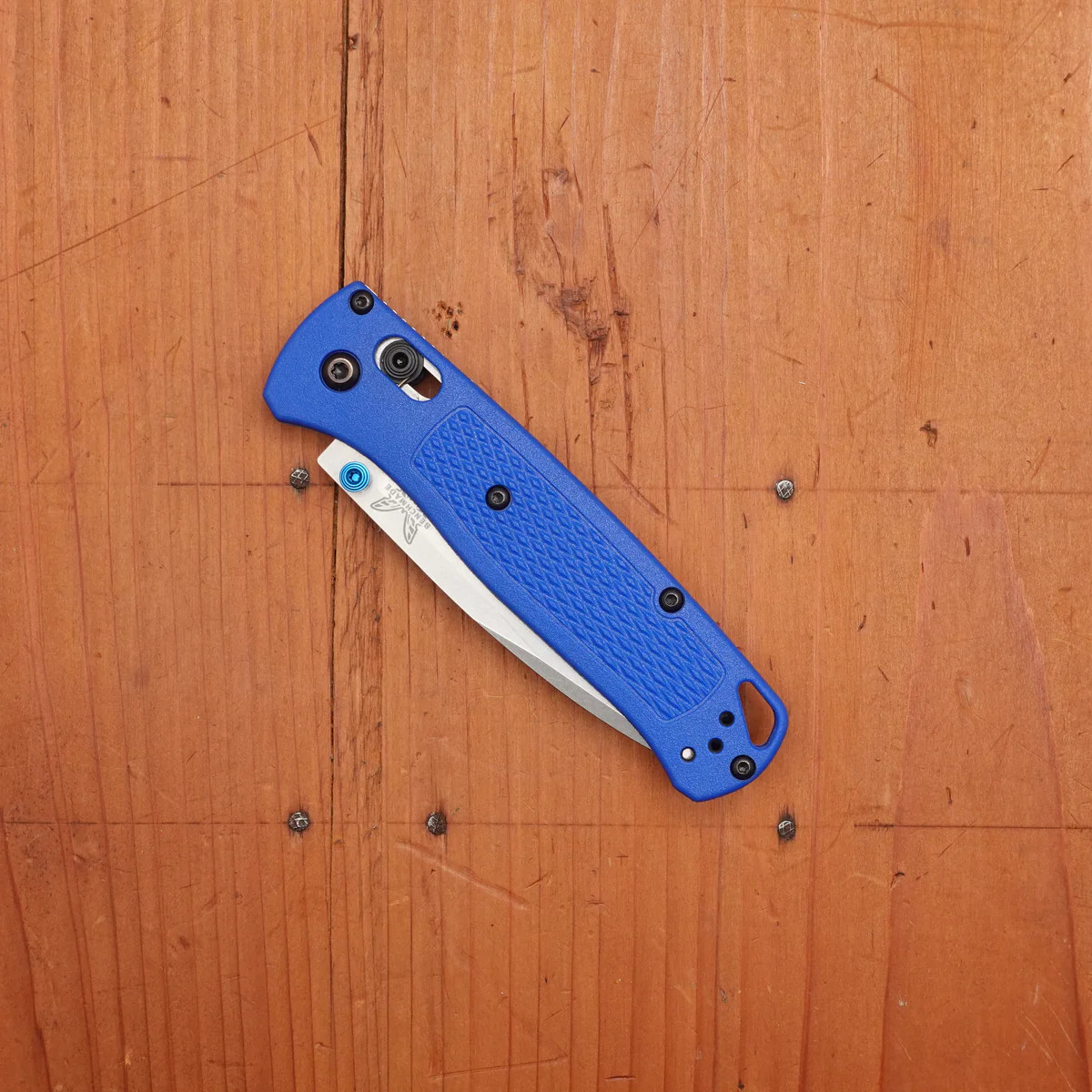 Benchmade 535 Bugout Blue Grivory Handle S30V Stainless Steel Knife