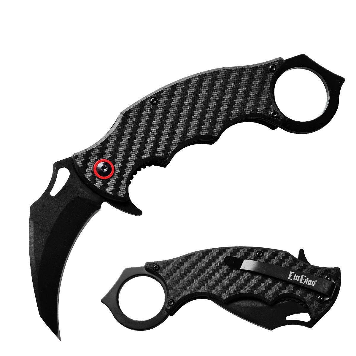 5.5″ Tactical Karambit Talon Claw Curved Blade Ball Bearing Folding Pocket Knife